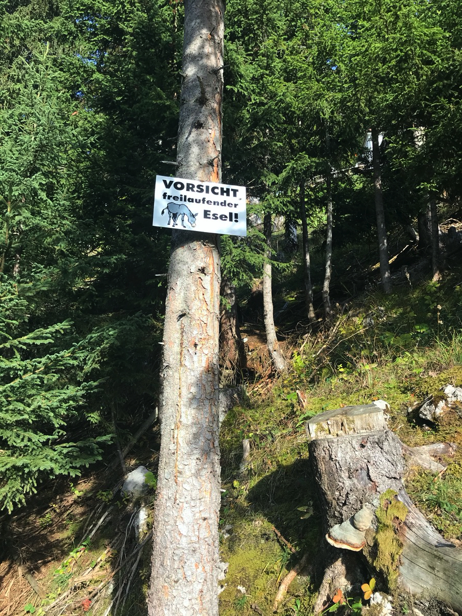 Das Schild lügt nicht ...