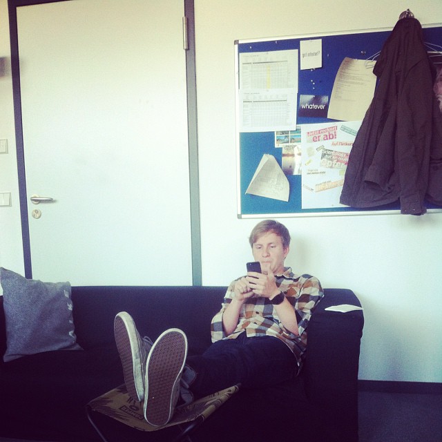 Der @Nido_magazin Grafiker @hrmn im "Stress"