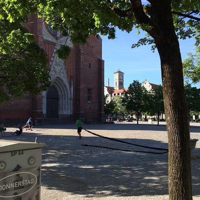 Horizontales Bungee-Jumping