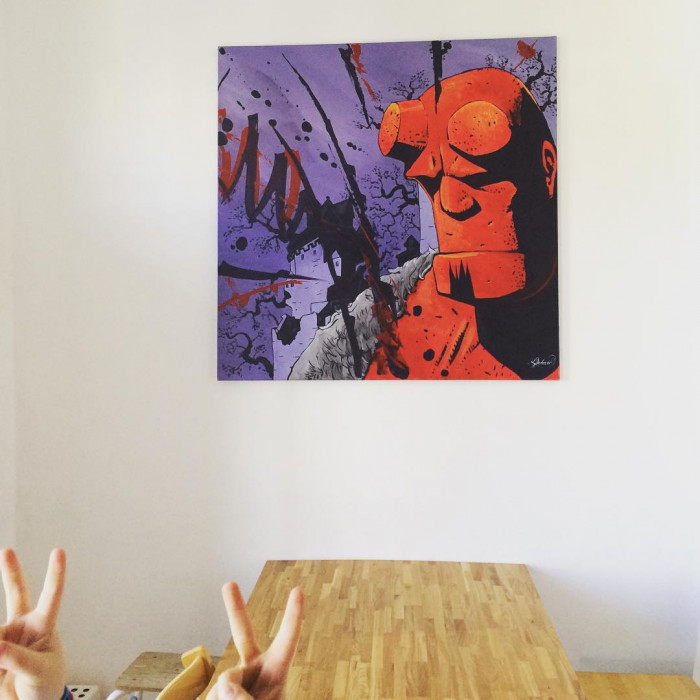 Hellboy is home. Danke an alle Schenker.