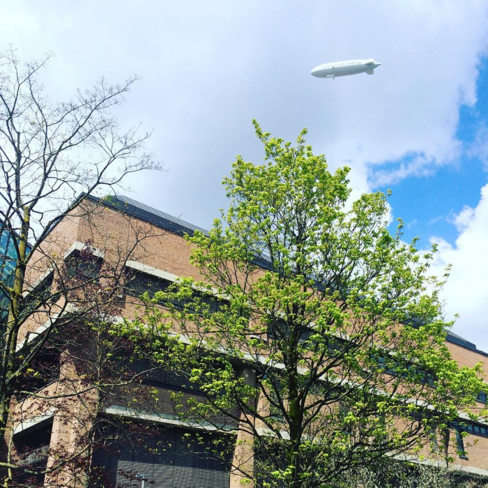 Zeppelin over Gasteig