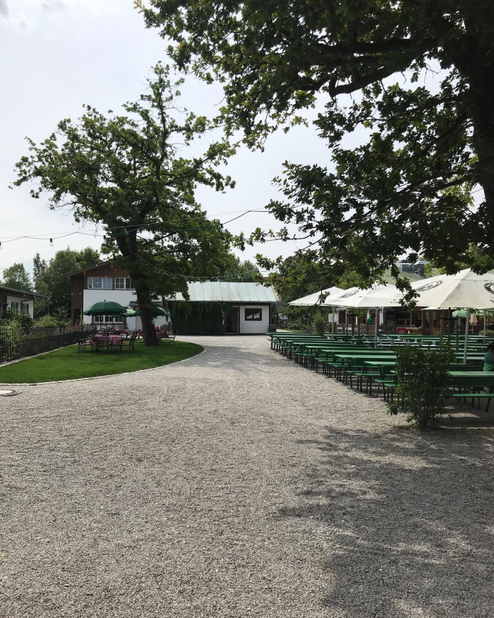 Radrunde mit @schwanzhund_ zur Pupplinger Au, Zwischenstopp am Ickinger Stausee und Biergartenabschl