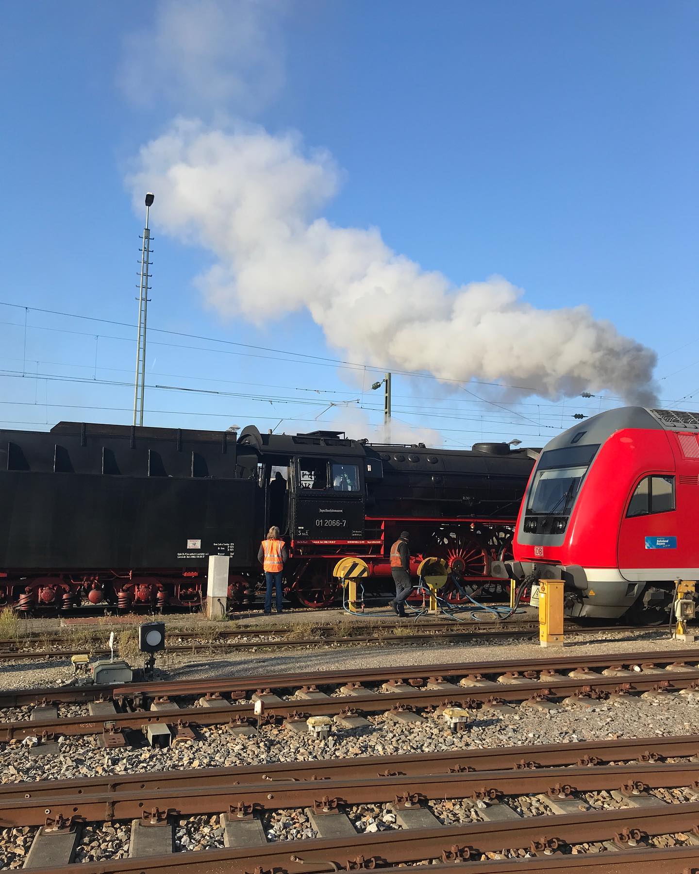 Die Weihnachtsdampflok f&auml;hrt wieder am Ostbahnhof