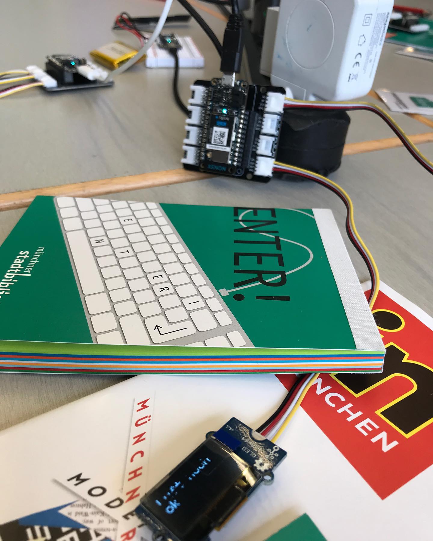 Luftsensor in der @muenchner_stadtbibliothek gebaut