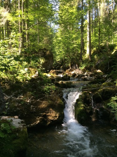 Das ist ein Wasserfall. Es fällt: Wasser.