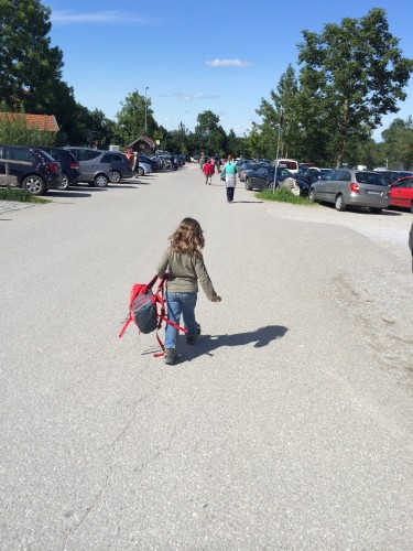 Tochter. Nach getaner Arbeit.