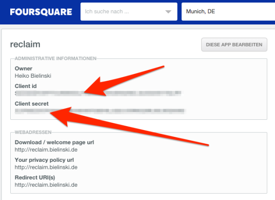 Foursquare Keys